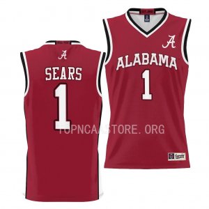 Youth Alabama Crimson Tide #1 Mark Sears Crimson NCAA College Basketball Jersey 2403OGLG4
